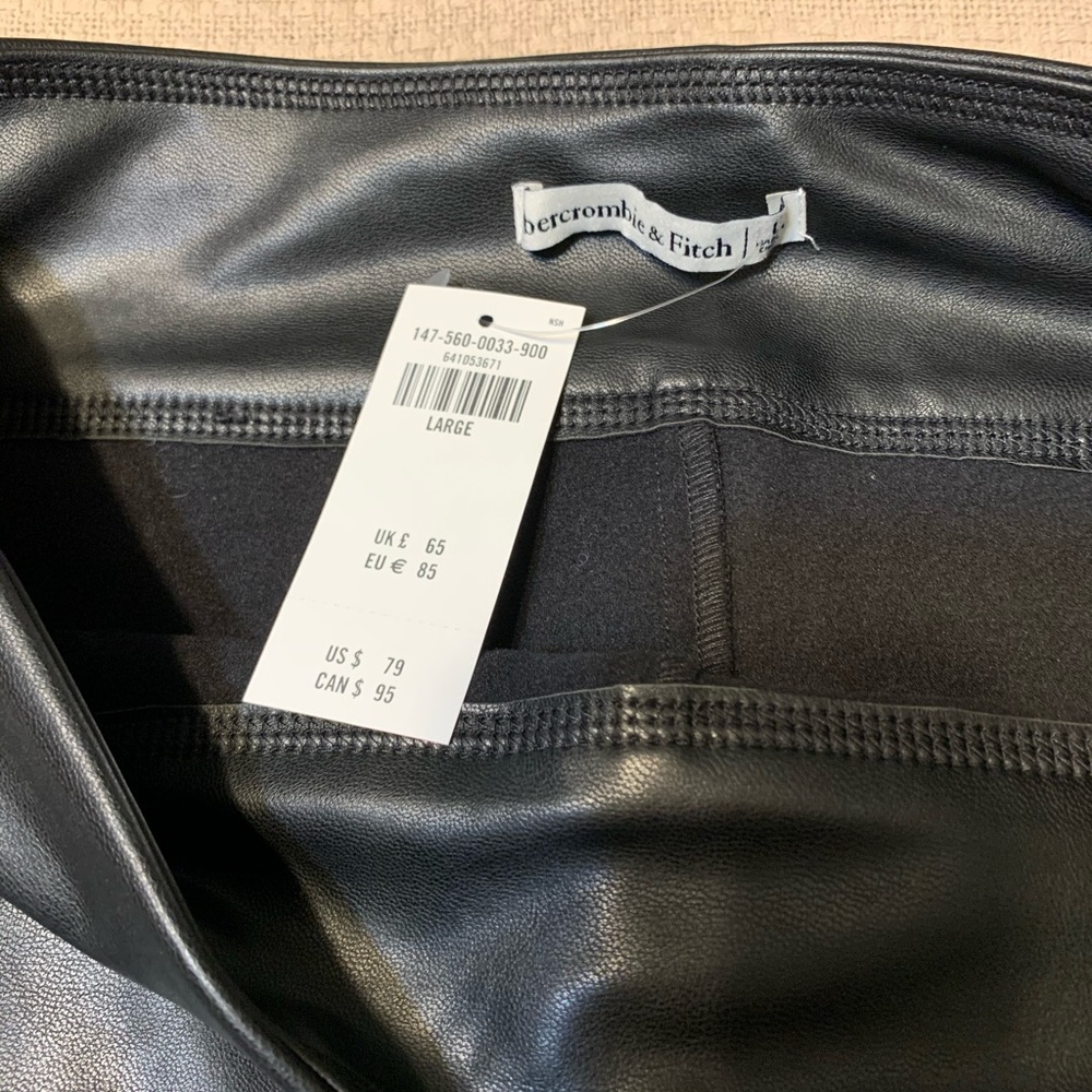 Faux leather leggings